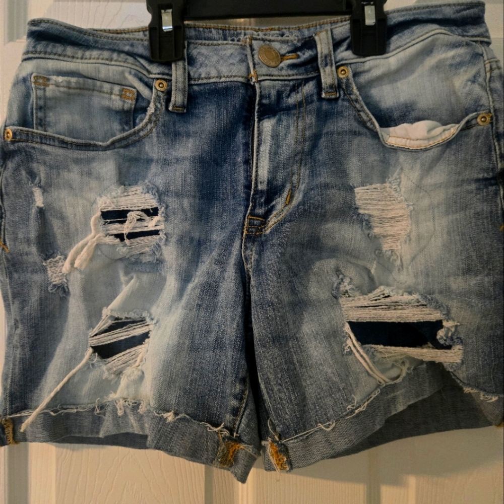 Maurices Light Blue Denim Shorts